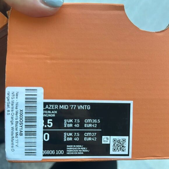 Nike Blazer Mid '77 Women's Shoes‎ Size 10 Mens Size 8.5 New in box - Picture 9 of 14